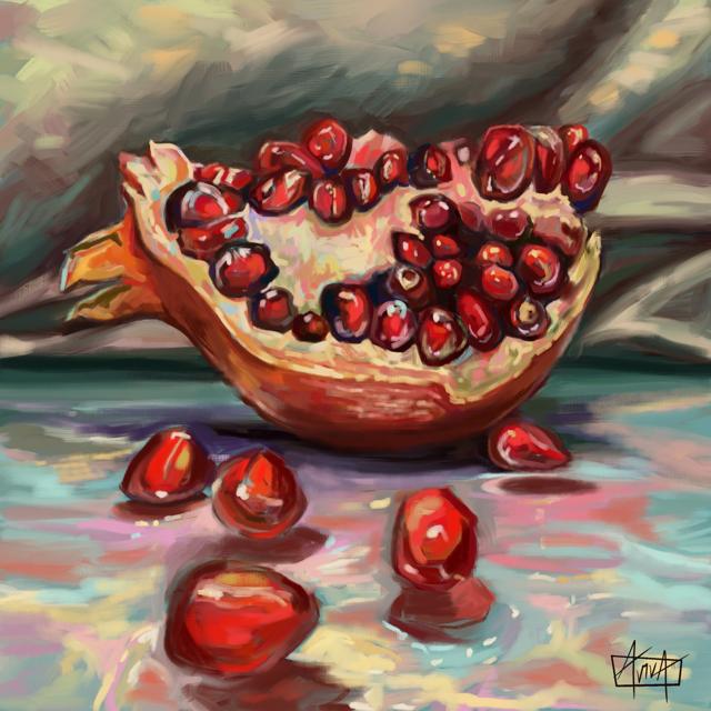 Pomegranate Posing